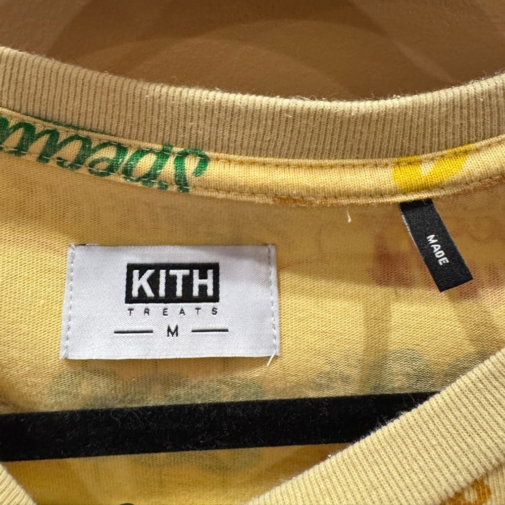Kith Treats Circular Tee men’s medium yellow box logo Streetware Rare Find ! - Picture 4 of 6
